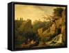 Romantic Landscape-Claude Joseph Vernet-Framed Stretched Canvas