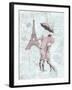 Romantic love Eiffel-OnRei-Framed Art Print