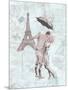 Romantic love Eiffel-OnRei-Mounted Art Print