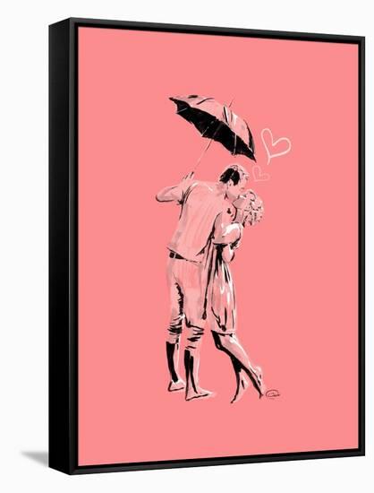 Romantic Love Pink-OnRei-Framed Stretched Canvas