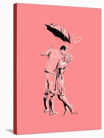Romantic Love Pink-OnRei-Stretched Canvas
