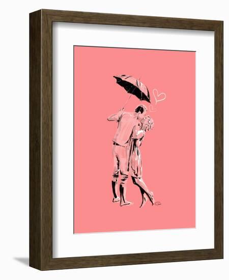 Romantic Love Pink-OnRei-Framed Art Print
