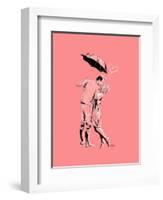 Romantic Love Pink-OnRei-Framed Art Print