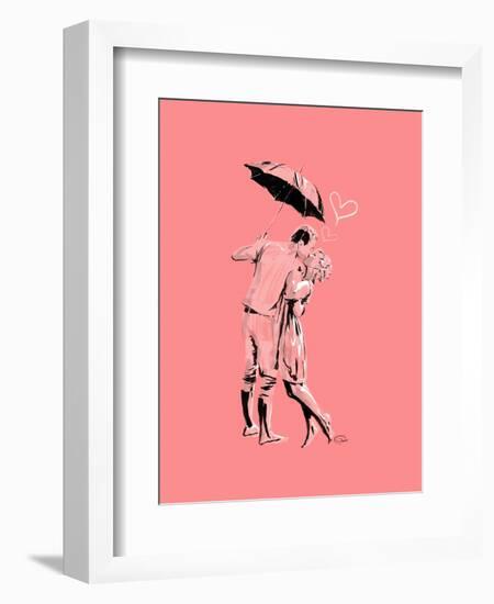 Romantic Love Pink-OnRei-Framed Art Print