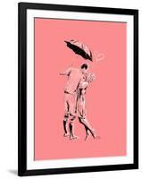 Romantic Love Pink-OnRei-Framed Art Print