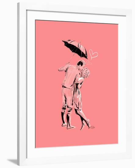 Romantic Love Pink-OnRei-Framed Art Print