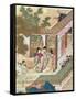 Romantic Meeting, Illustration from a Traditional Chinese Novel-null-Framed Stretched Canvas