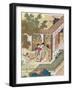 Romantic Meeting, Illustration from a Traditional Chinese Novel-null-Framed Giclee Print