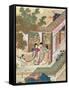 Romantic Meeting, Illustration from a Traditional Chinese Novel-null-Framed Stretched Canvas