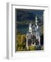 Romantic Neuschwanstein Castle and German Alps During Autumn, Southern Part of Romantic Road, Bavar-Richard Nebesky-Framed Photographic Print