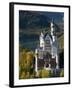 Romantic Neuschwanstein Castle and German Alps During Autumn, Southern Part of Romantic Road, Bavar-Richard Nebesky-Framed Photographic Print