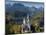 Romantic Neuschwanstein Castle and German Alps in Autumn, Southern Part of Romantic Road, Bavaria,-Richard Nebesky-Mounted Photographic Print