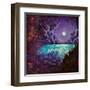 Romantic Night Landscape  -Square-Valery Rybakow-Framed Art Print