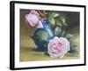 Romantic Pink Roses-Blanche Lindsay-Framed Giclee Print