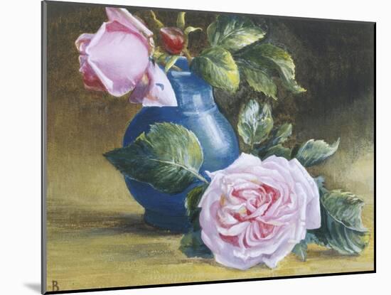 Romantic Pink Roses-Blanche Lindsay-Mounted Giclee Print