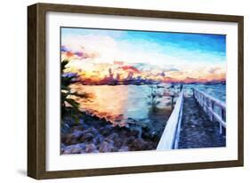 Romantic Pontoon IV - In the Style of Oil Painting-Philippe Hugonnard-Framed Giclee Print