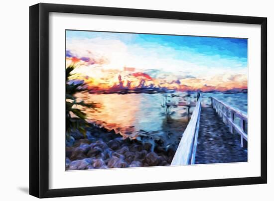 Romantic Pontoon IV - In the Style of Oil Painting-Philippe Hugonnard-Framed Giclee Print