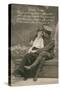 Romantic Postcard Featuring a Soldier and His Sweetheart, C1914-18-null-Stretched Canvas