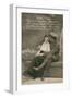 Romantic Postcard Featuring a Soldier and His Sweetheart, C1914-18-null-Framed Giclee Print