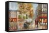 Romantic Promenade I-null-Framed Stretched Canvas