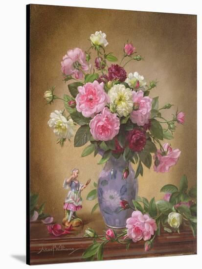 Romantic Roses of Yesteryear-Albert Williams-Stretched Canvas