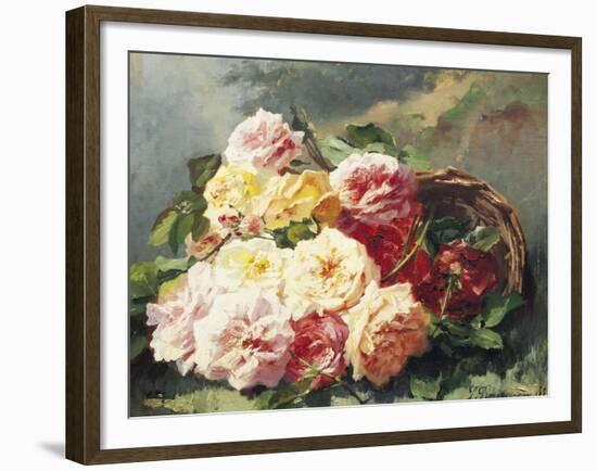 Romantic Roses-Pierre Bourgogne-Framed Giclee Print