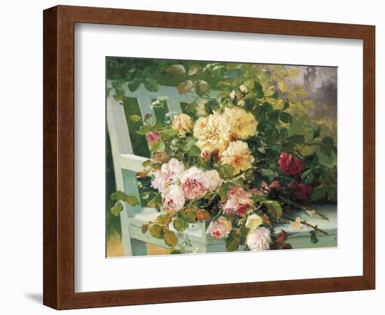 Romantic Roses-Eugene Henri Cauchois-Framed Giclee Print