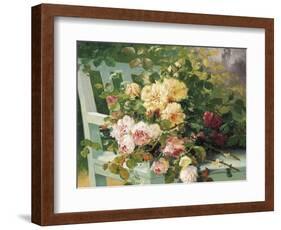 Romantic Roses-Eugene Henri Cauchois-Framed Giclee Print