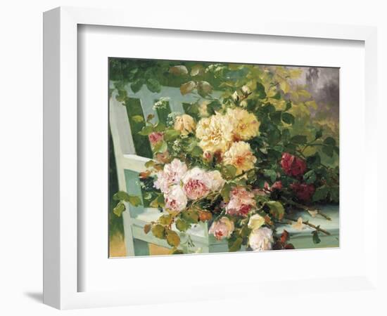 Romantic Roses-Eugene Henri Cauchois-Framed Giclee Print