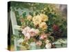 Romantic Roses-Eugene Henri Cauchois-Stretched Canvas