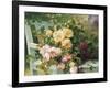 Romantic Roses-Eugene Henri Cauchois-Framed Giclee Print