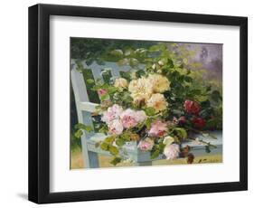 Romantic Roses-Eugene Henri Cauchois-Framed Premium Giclee Print