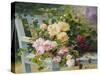 Romantic Roses-Eugene Henri Cauchois-Stretched Canvas