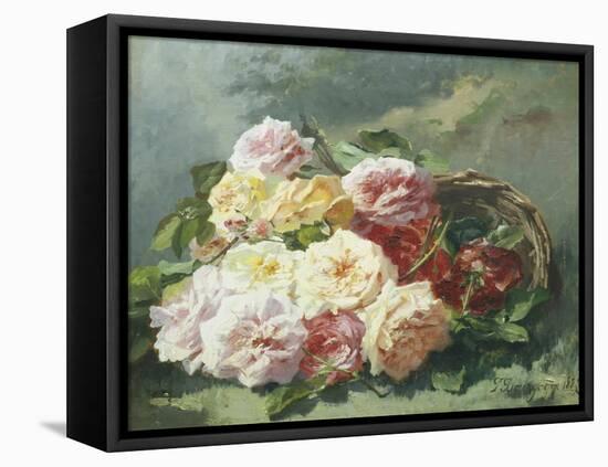 Romantic Roses-Pierre Bourgogne-Framed Stretched Canvas