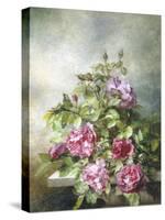 Romantic Roses-Claude Massman-Stretched Canvas
