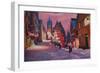 Romantic Rothenburg Tauber Germany Winter Dream La-Markus Bleichner-Framed Art Print