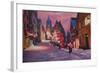 Romantic Rothenburg Tauber Germany Winter Dream La-Markus Bleichner-Framed Art Print