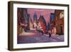 Romantic Rothenburg Tauber Germany Winter Dream La-Markus Bleichner-Framed Premium Giclee Print