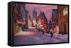 Romantic Rothenburg Tauber Germany Winter Dream La-Markus Bleichner-Framed Stretched Canvas