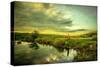 Romantic Rural Scene in England-Mark Gemmell-Stretched Canvas