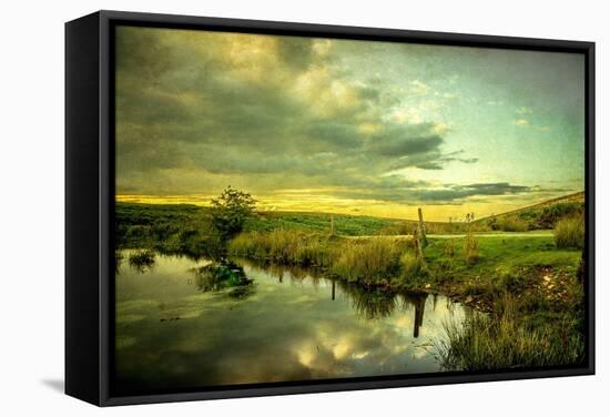 Romantic Rural Scene in England-Mark Gemmell-Framed Stretched Canvas