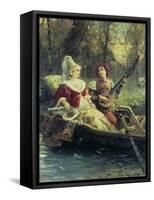 Romantic Serenade-Cesare A. Detti-Framed Stretched Canvas