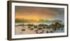 Romantic Untouched Tropical Beach on Sunset, Sri Lanka-Hanna Slavinska-Framed Photographic Print