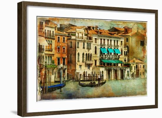 Romantic Venice - Artwork In Painting Style-Maugli-l-Framed Art Print