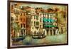 Romantic Venice - Artwork In Painting Style-Maugli-l-Framed Art Print