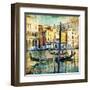 Romantic Venice - Artwork In Painting Style-Maugli-l-Framed Art Print