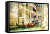 Romantic Venice- Artwork In Painting Style-Maugli-l-Framed Stretched Canvas