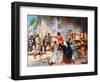 Romantic View of the Battle of the Alamo, 1912-null-Framed Art Print