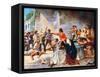 Romantic View of the Battle of the Alamo, 1912-null-Framed Stretched Canvas