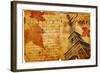 Romantic Vintage Letter From Paris-Maugli-l-Framed Art Print